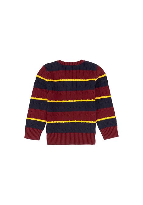 Marina Multi Braided Sweater With Stripes RALPH LAUREN KIDS | 323-918293001