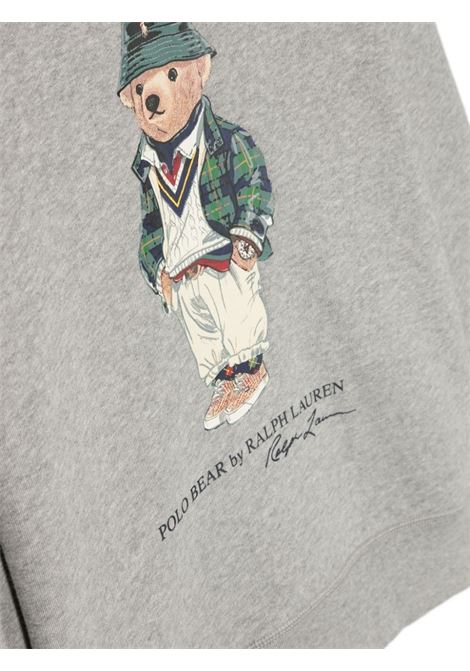 Grey Polo Bear Crew-Neck Sweatshirt (Teen) RALPH LAUREN KIDS | 323-919722001