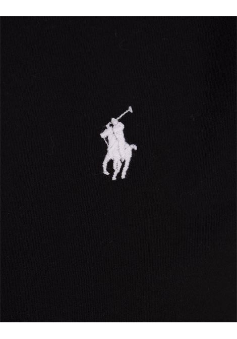 T-Shirt Nera Con Pony a Contrasto RALPH LAUREN | 211-898698007
