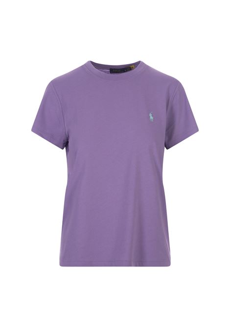 Purple T-Shirt With Contrasting Pony RALPH LAUREN | 211-898698015