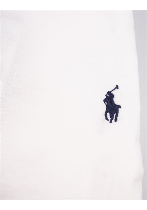 White Slim Fit Shirt With Blue Pony RALPH LAUREN | 710-736557002