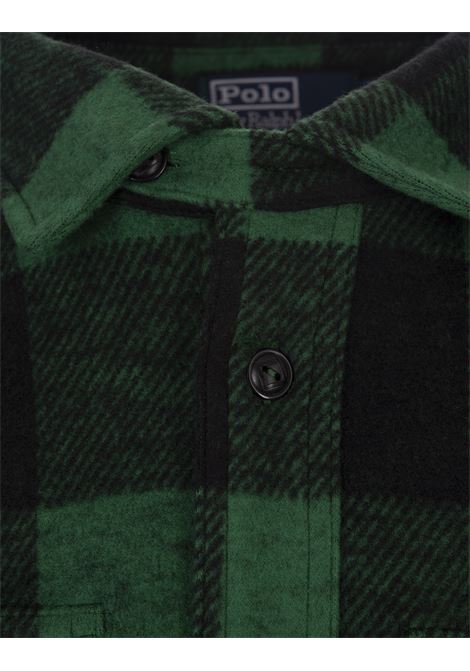 Camicia Verde a Quadri RALPH LAUREN | 710-881648006