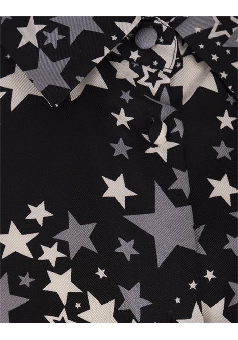 Black Shirt With Stars Explosion Print RED VALENTINO | 3R3ABL856UY0NO