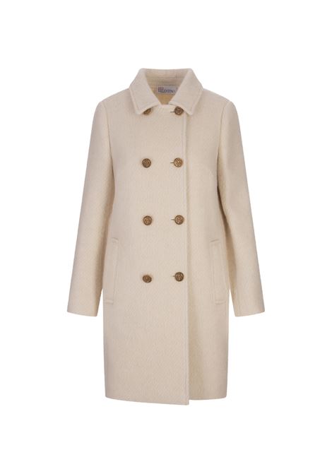 White Double-Breasted Coat RED VALENTINO | 3R3CAA556V2031