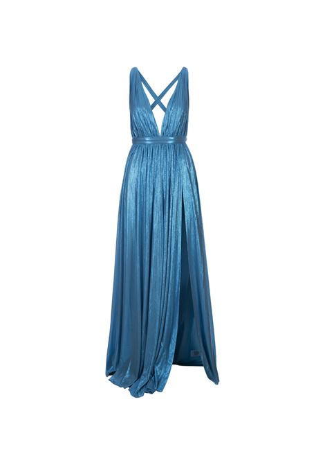 Aqua Blue Tova Maxi Dress RETROFETE | HL23-5961AQBL
