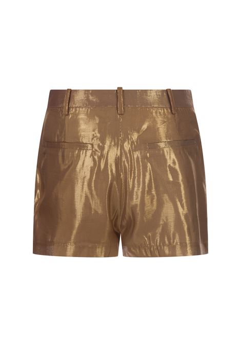 Nude Glitter Bambi Silk Chiffon Shorts RETROFETE | PF23-7342NDGLT