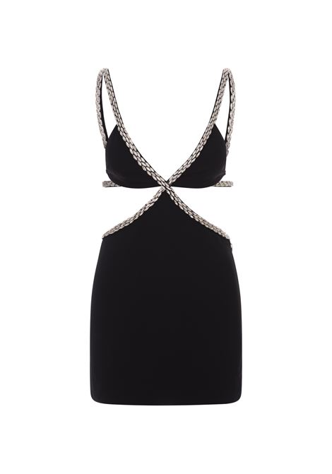 Sharlene Dress In Black And Silver RETROFETE | SS23-5081BLKS