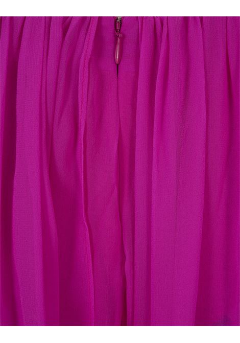 Ina Silk Chiffon Dress In Neon Pink RETROFETE | SS23-6520NPNK