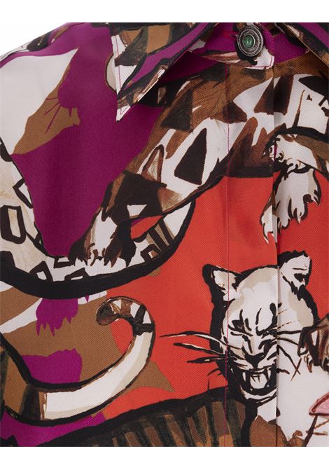 Wild Cat Print Shirt ROBERTO CAVALLI | RKT704-4QH0602038
