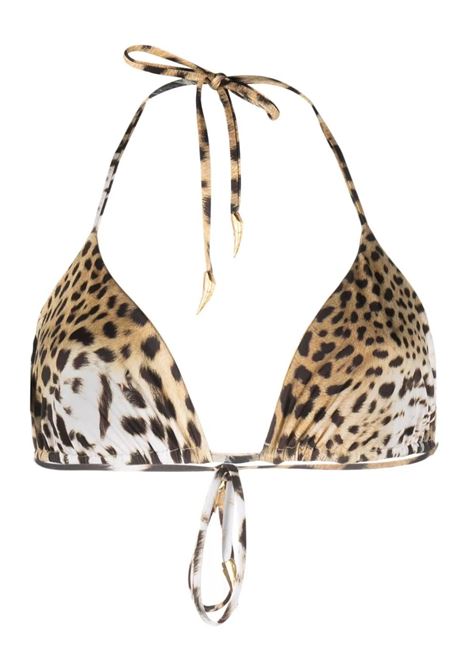 Top Bikini a Triangolo Con Stampa Wild Leda ROBERTO CAVALLI | RYT661-LNG3809000