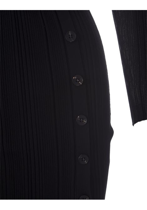 Black Knit Midi Dress SELF PORTRAIT | PF23-108M-BBLACK