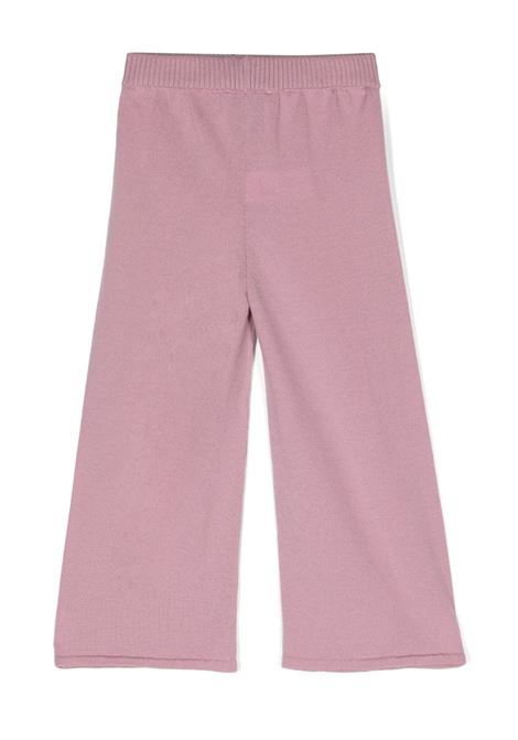 Pink Virgin Wool Wide Pants SIMONETTA | ST6A00-W0012528