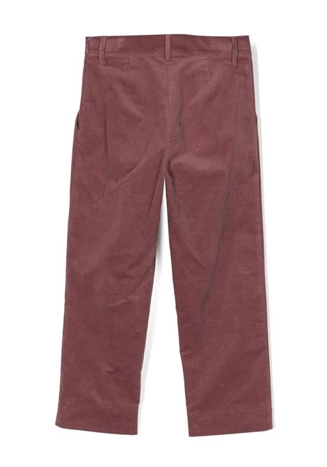 Dark Pink Corduroy Tailored Trousers SIMONETTA | ST6A41-V0089524