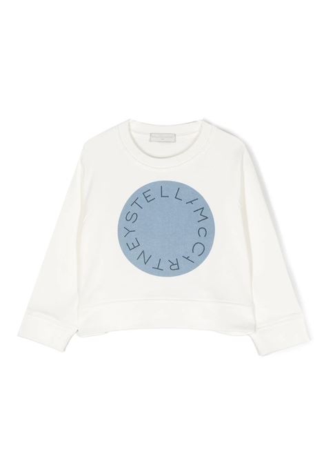 White Sweatshirt with Stella Logo STELLA MCCARTNEY KIDS | TS4C00-Z0499101