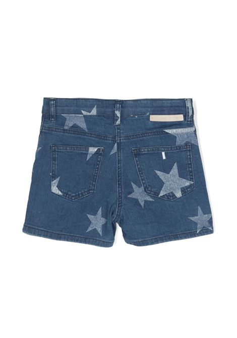Blue Shorts with Star Print STELLA MCCARTNEY KIDS | TS6E29-Z0863620BC