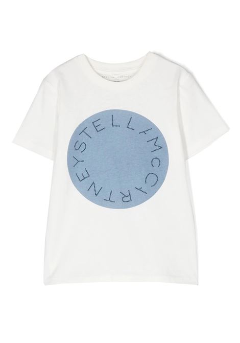 White T-Shirt with Stella Logo STELLA MCCARTNEY KIDS | TS8C01-Z0434101