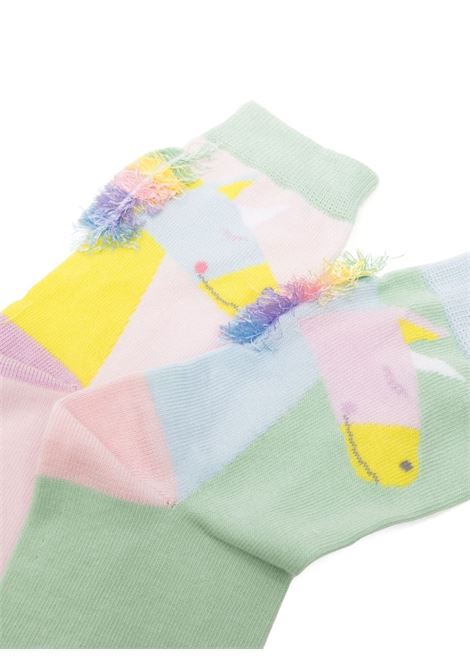 Set 2 Pairs Of Rainbow Unicorn Fringe Socks STELLA MCCARTNEY KIDS | TT0A60-Z0794999