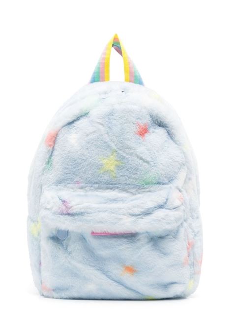 Pale Light Blue Soft Backpack with Star Print STELLA MCCARTNEY KIDS | TT0B48-Z1284602MC