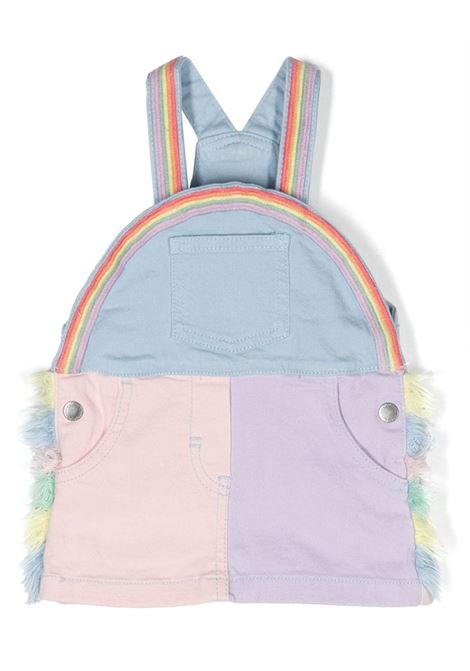 Rainbow Patchwork Dungaree Dress STELLA MCCARTNEY KIDS | TT1222-Z0156999