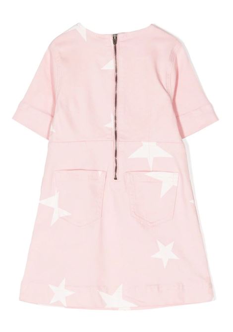 Pink Denim Dress with Star Print STELLA MCCARTNEY KIDS | TT1A21-Z1339505BC