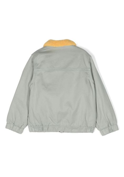 Green Jacket With Lined Collar And Applied Coats Of Arms STELLA MCCARTNEY KIDS | TT2P77-Z1419718