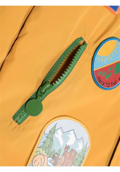 Yellow Bomber Jacket With Applied Emblems STELLA MCCARTNEY KIDS | TT2P87-Z0537214