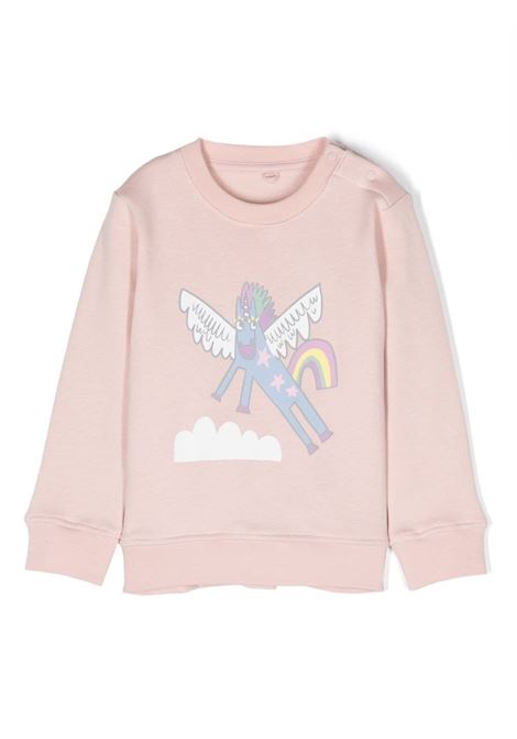 Pink Sweatshirt With Unicorn Print STELLA MCCARTNEY KIDS | TT4070-Z0453505