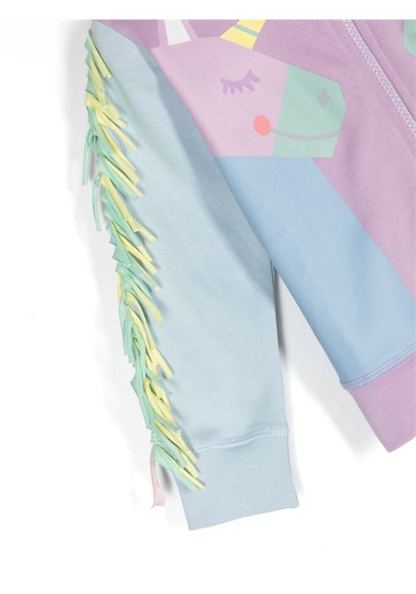 Lilac Zip-Up Hoodie with Rainbow Unicorn STELLA MCCARTNEY KIDS | TT4A60-Z0447516