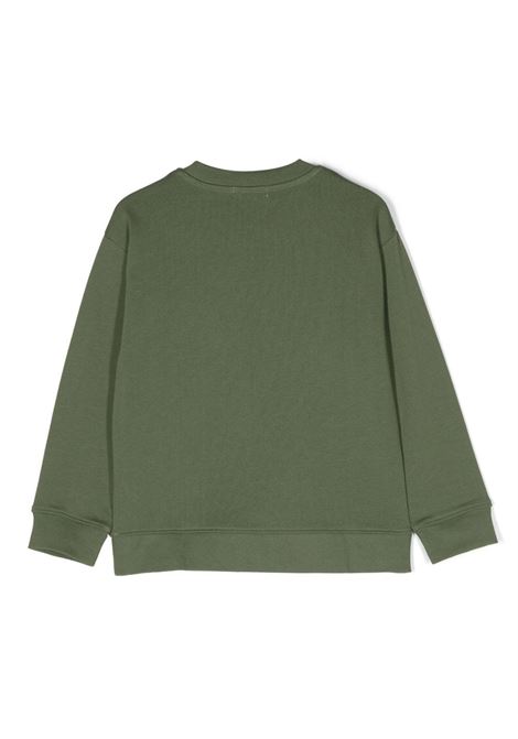 Green Sweatshirt With Circular Embroidered Logo STELLA MCCARTNEY KIDS | TT4R40-Z0447722