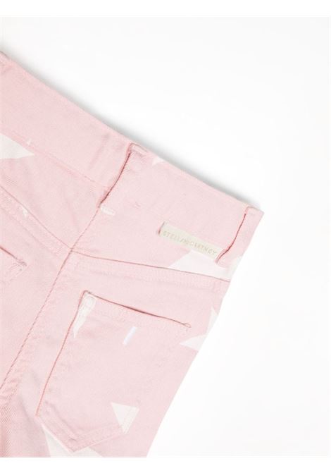 Pink Denim Shorts With Star Print STELLA MCCARTNEY KIDS | TT6B09-Z1339505BC