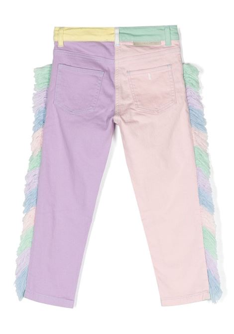 Skinny Jeans with Fringes and Rainbow Unicorn STELLA MCCARTNEY KIDS | TT6B20-Z0156999