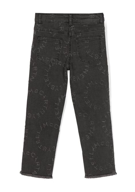 Black Straight Leg Jeans with Circular Logo STELLA MCCARTNEY KIDS | TT6D40-Z0153930