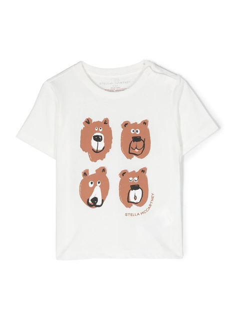 Grizzly Bears T-Shirt In White STELLA MCCARTNEY KIDS | TT8531-Z0434101
