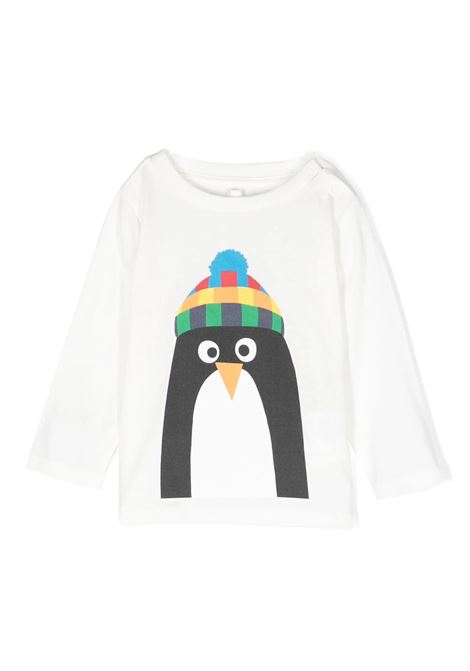 T-Shirt Pinguino Con Berretto Bianca STELLA MCCARTNEY KIDS | TT8610-Z0434101