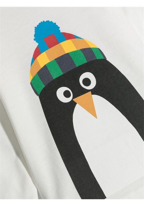 Penguin With Hat T-Shirt In White STELLA MCCARTNEY KIDS | TT8610-Z0434101