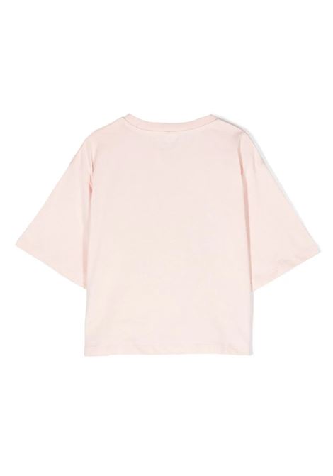 Pink T-Shirt With Circular Logo STELLA MCCARTNEY KIDS | TT8B81-Z0434505