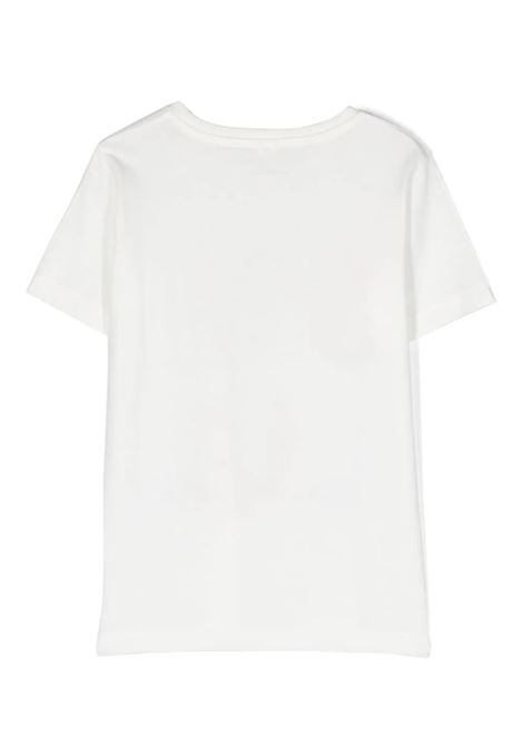 White T-Shirt With Rainbow Stella Logo STELLA MCCARTNEY KIDS | TT8D81-Z0434101