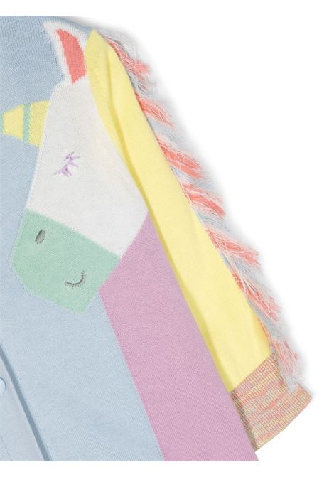 Light Blue Rainbow Unicorn Cardigan STELLA MCCARTNEY KIDS | TT9A10-Z1528602