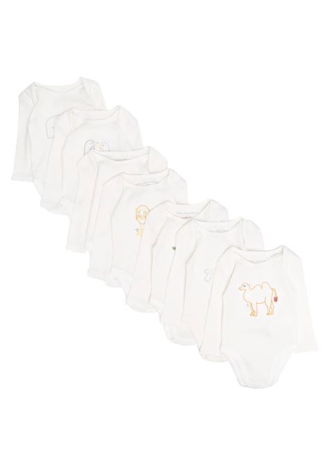 White Body Set With Animal Embroidery STELLA MCCARTNEY KIDS | TTB639-Z0669100