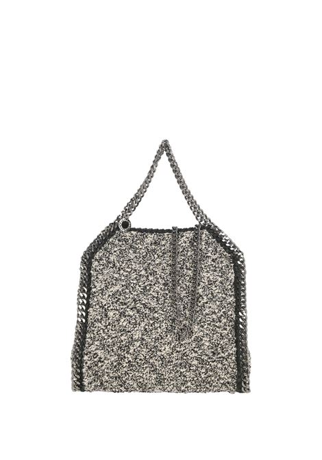 Mini Falabella Tote Bag In Black And White Boucl? STELLA MCCARTNEY | 371223-WP02241000