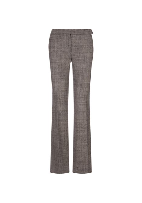 Pantaloni Sartoriali Slim Fit in Lana Mouline Avena STELLA MCCARTNEY | 640088-3CJ7009702