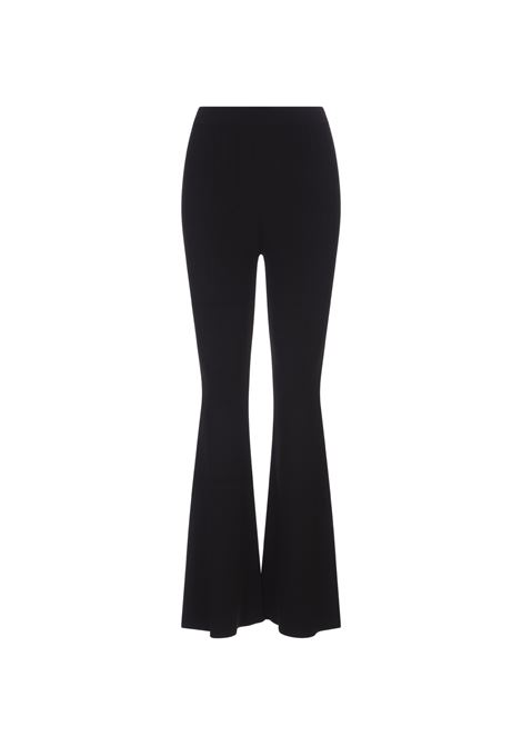 Black Ribbed Flare Trousers STELLA MCCARTNEY | 6K0483-3S24191000