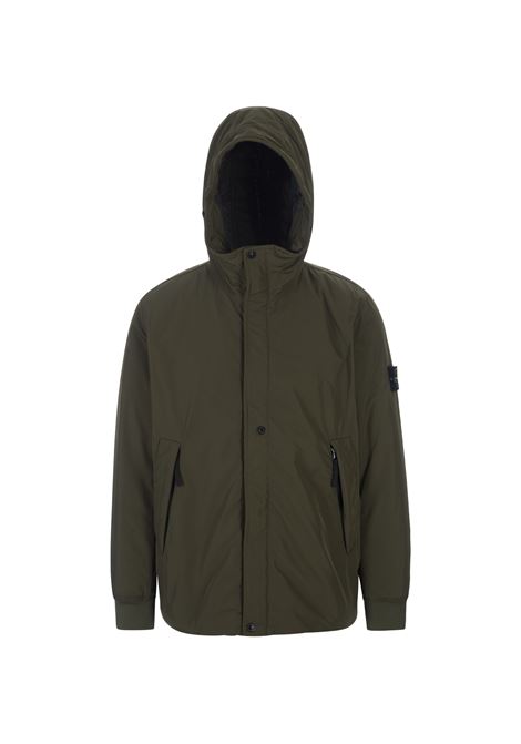 Light Soft Shell Check Grid Jacket In Military Green STONE ISLAND | 791541826V0058