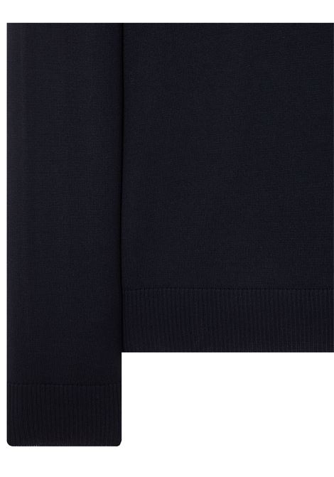 Navy Blue Shaved Wool Crew Neck Sweater STONE ISLAND | 7915510C4A0020