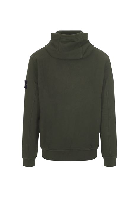 Military Green Hoodie with Buttons STONE ISLAND | 791561720V0058