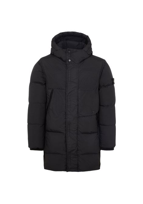 Black Jacket In Garment Dyed Crinkle Reps Recycled Nylon  STONE ISLAND | 791570323V0029