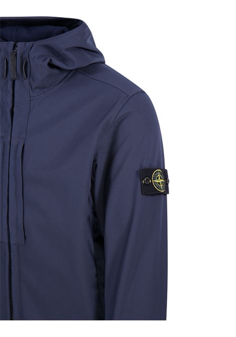 Soft Shell-R_E.Dye Technology Jacket In Navy Blue Recycled Polyester STONE ISLAND | 7915Q0122V0020