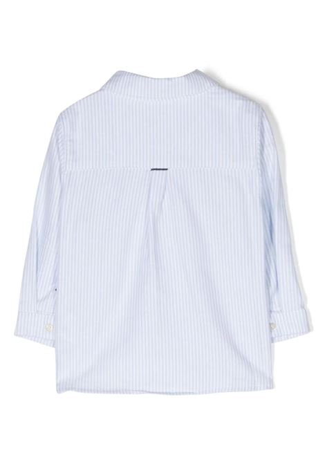 Blue Striped Cotton Shirt With Embroidery TARTINE ET CHOCOLAT | TX1205141