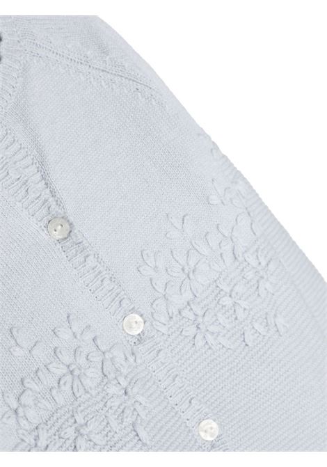 Light Blue Cardigan With Tone Embroidery TARTINE ET CHOCOLAT | TX1803142