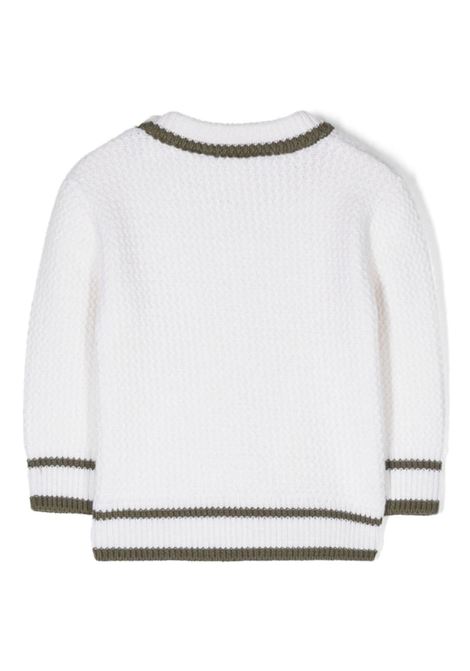 White and Green Tricot Pullover TARTINE ET CHOCOLAT | TX1806113
